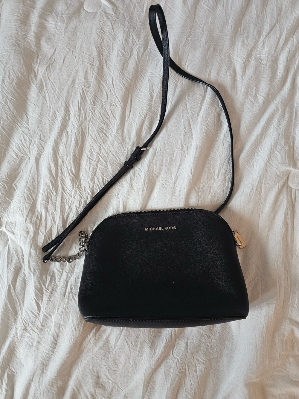Michael Kors Black Dome Crossbody Bag